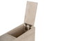 Hanah Home Armario de Baño Travertino, Mueble Auxiliar Elegante con 2 Cajones y Estanterías, Tablero de Partículas Melamina 18mm, Color Travertino